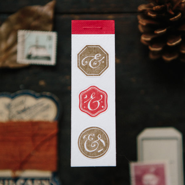 OURS Ampersand Letterpress Label Book