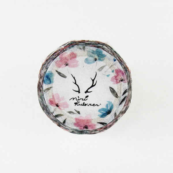 Round Top x MiriKulo:rer Washi Tape - Flower3