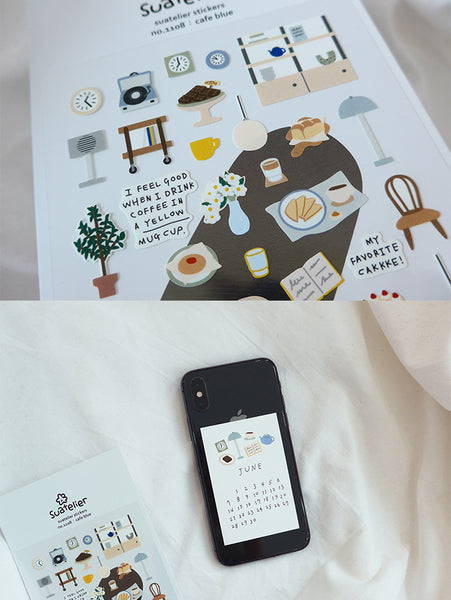 Suatelier Sticker - Cafe Blue