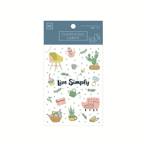 MU Crystal Rub-on Sticker 09