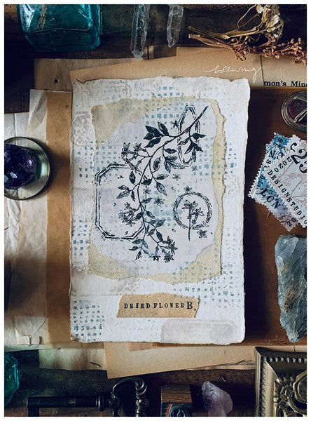 LCN Dried Flower Stamp Set B
