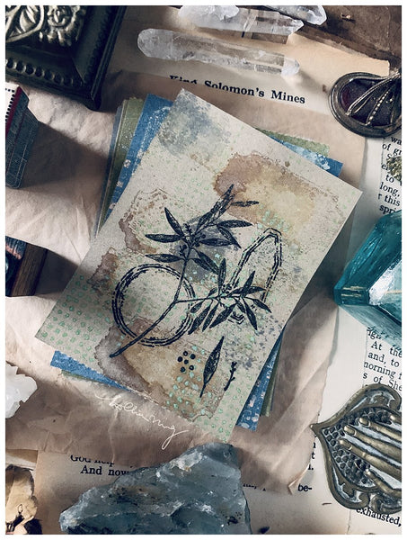 LCN Dried Flower Stamp Set D