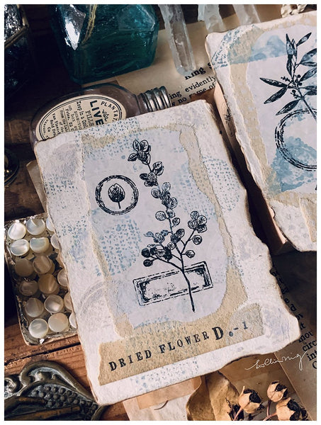 LCN Dried Flower Stamp Set D