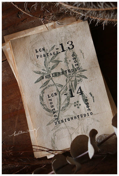LCN Dried Flower Stamp Set D