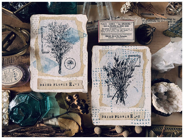 LCN Dried Flower Stamp Set E