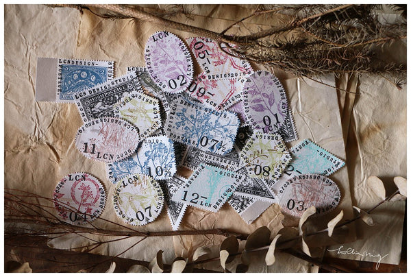 LCN Dried Flower Stamp Set E