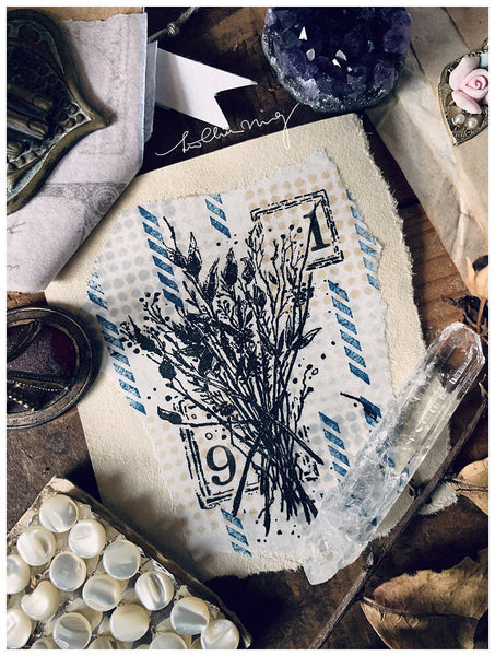 LCN Dried Flower Stamp Set E