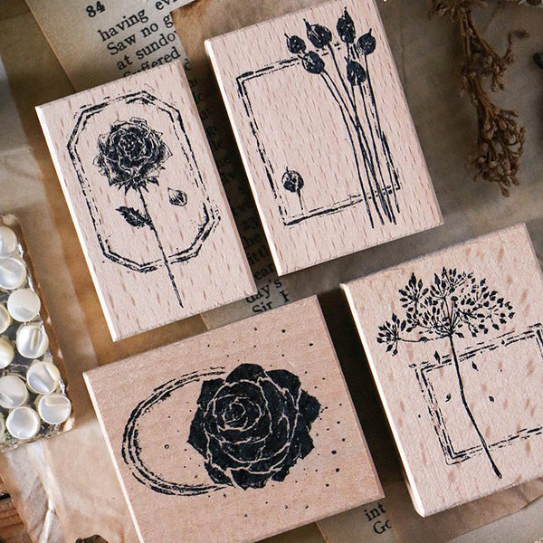 LCN Dried Flower Stamp Set F