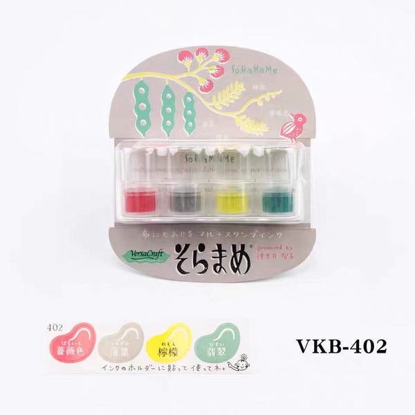 Tsukineko Soramame Ink Pad 4-Color Set VKB-402