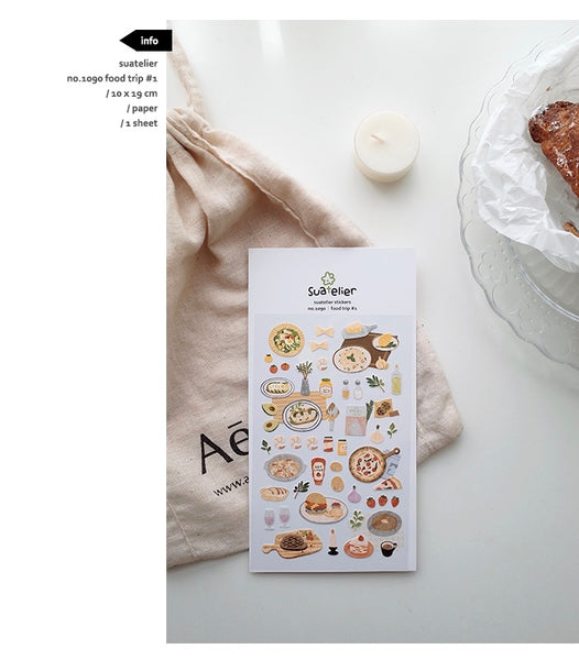 Suatelier Sticker - Food Trip 1