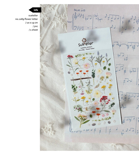 Suatelier Sticker - Flower Letter
