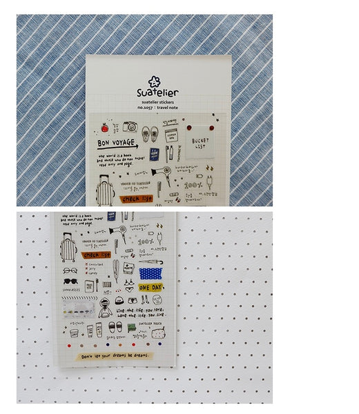 Suatelier Sticker - Travel Note