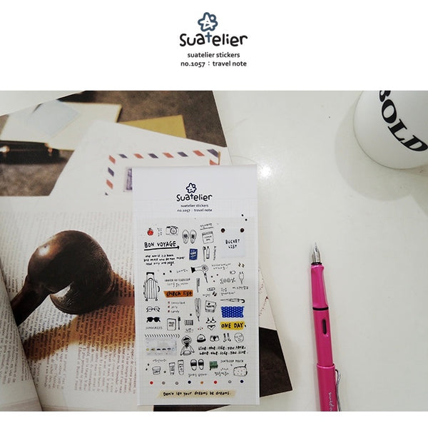Suatelier Sticker - Travel Note