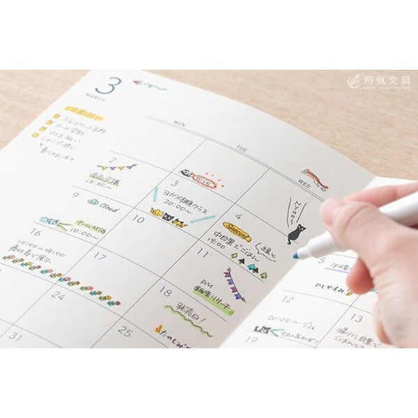 Midori Rotating Paintable Stamp - Lists