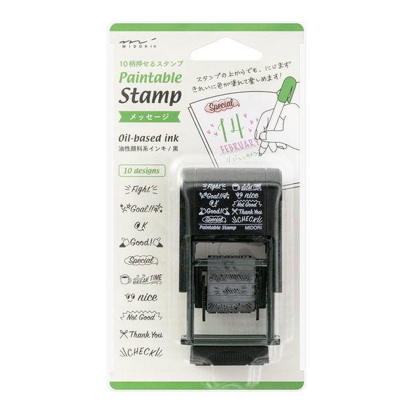 Midori Rotating Paintable Stamp - Messages