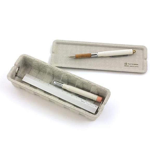 Midori Pulp Storage Pen Case - Gray