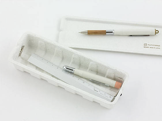 Midori Pulp Storage Pen Case - White