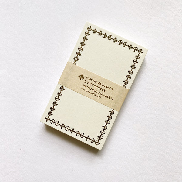 Classiky Letterpress Memo Card
