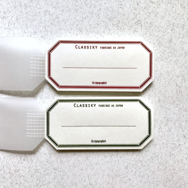 Letterpress Water Adhesive Label Book