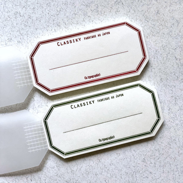 Letterpress Water Adhesive Label Book