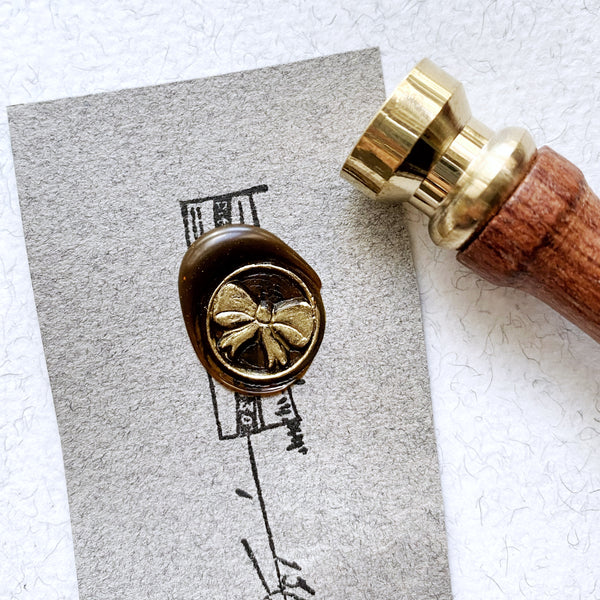Ribbon Wood Handle Wax Seal Stamp