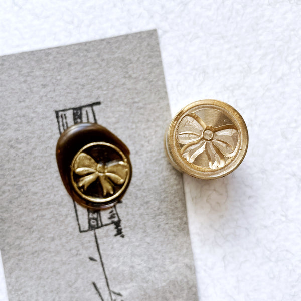 Ribbon Wood Handle Wax Seal Stamp