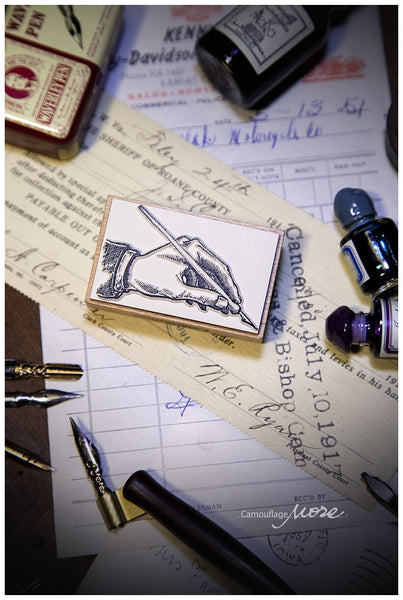 LCN Old Style Company Rubber Stamp Series - Ink&Pen Set C