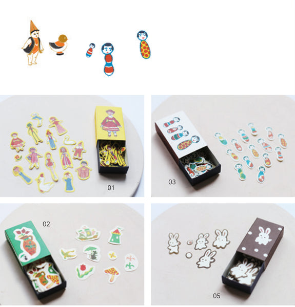 Yonagadou x Classiky Matchbox Stickers