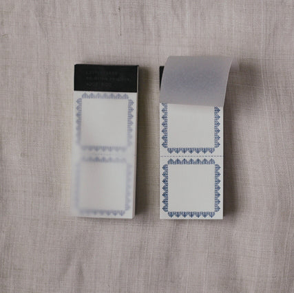 Letterpress Label Book - Blue