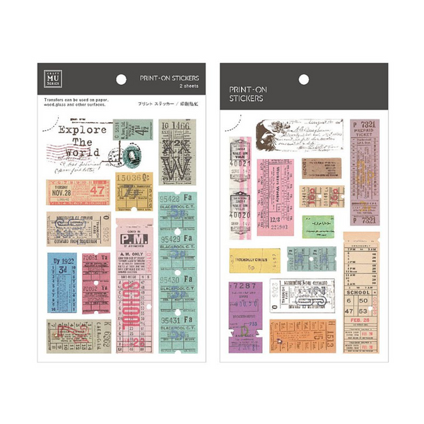 MU Print-On Stickers 129