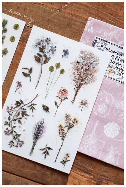 LCN Print-on Stickers - Dried Flower