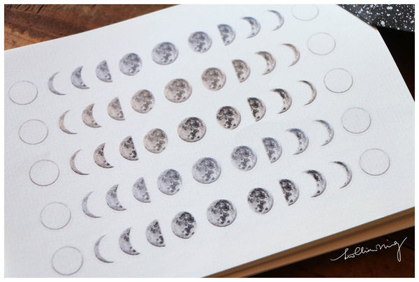 LCN Print-on Stickers Moon Phase