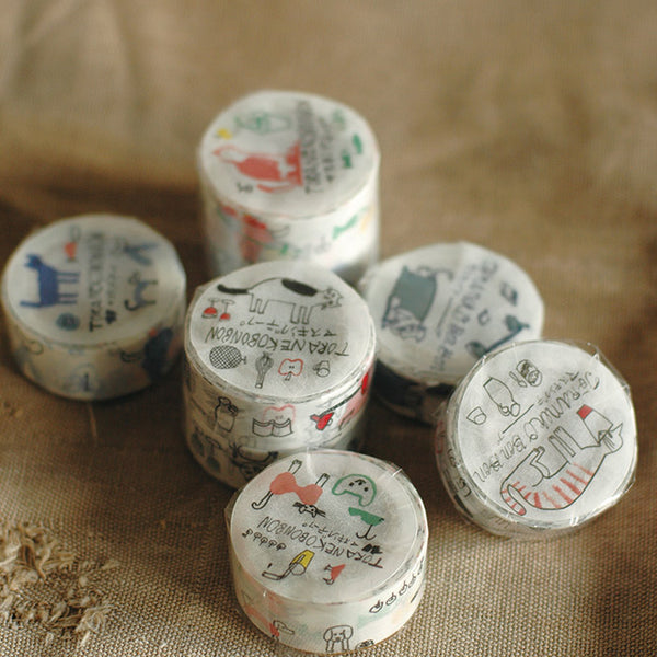 Toraneko BonBon Washi Tapes 2-pc Set