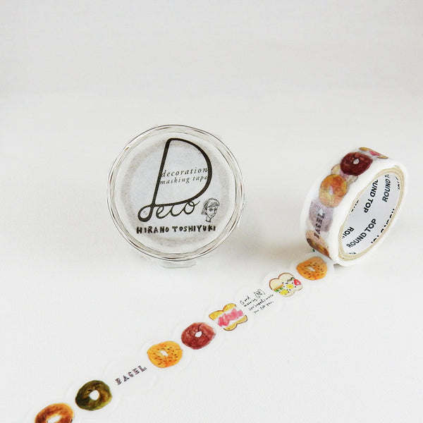 Round Top x Hirano Toshiyuki Washi Tape - Bagel