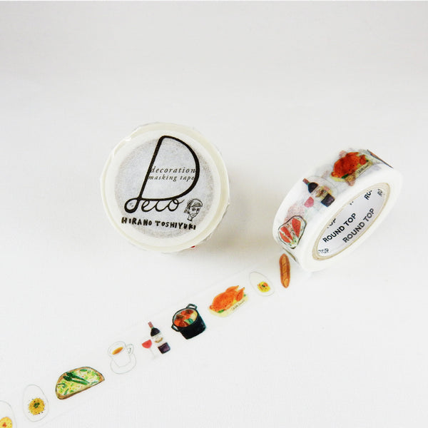 Round Top x Hirano Toshiyuki Washi Tape - Bistro