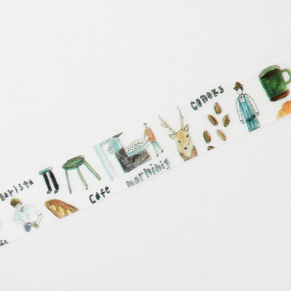 Round Top x Hirano Toshiyuki Washi Tape - Cafe