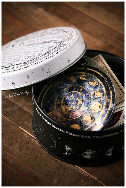 LCN Metal Storage Tin - Moon Phase