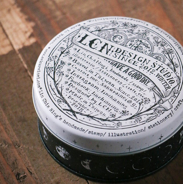 LCN Metal Storage Tin - Moon Phase
