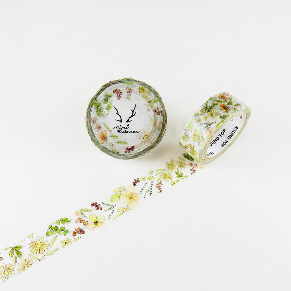 Round Top x MiriKulo:rer Washi Tape - Flower4