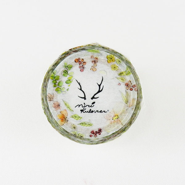 Round Top x MiriKulo:rer Washi Tape - Flower4
