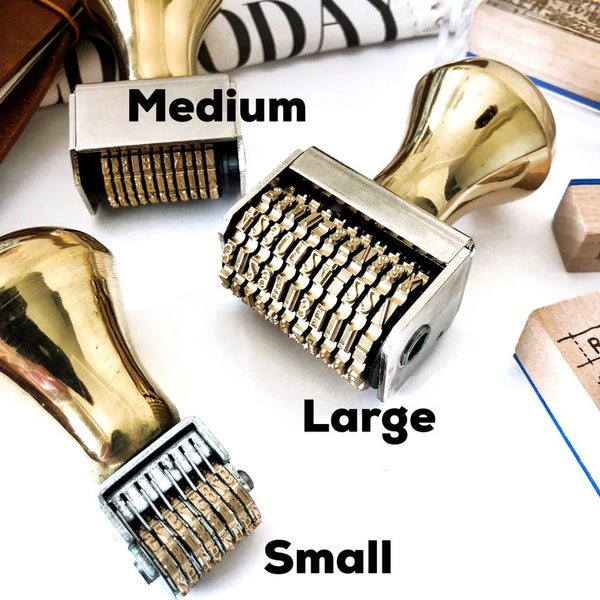 Brass Rotary Date Stamp (S/M/L)