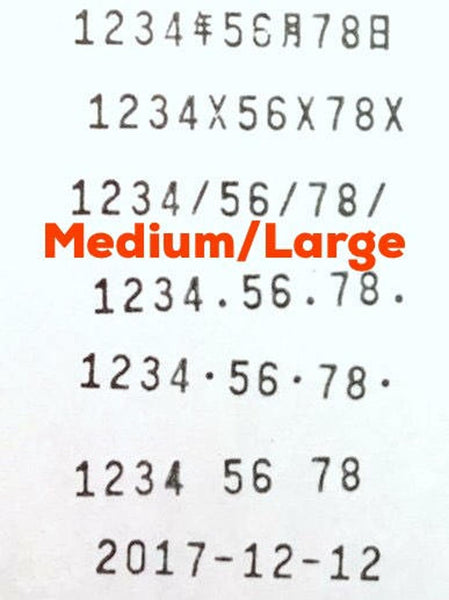 Brass Rotary Date Stamp (S/M/L)