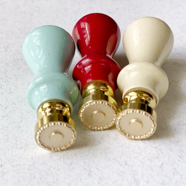 Button Macaron Handle Wax Seal Stamp