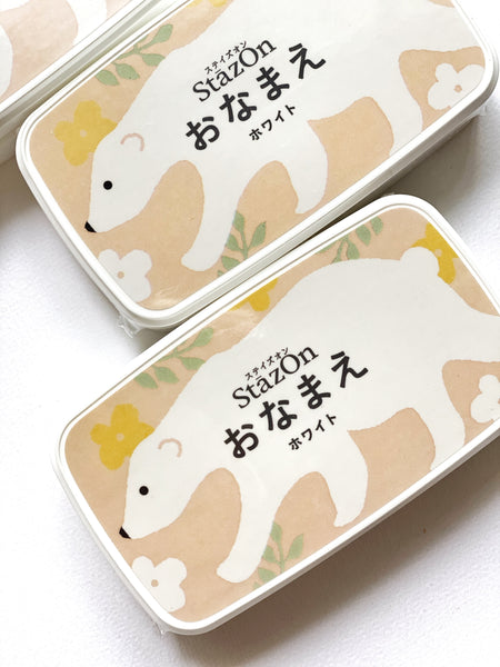 Stazon Onamae White Ink Pad