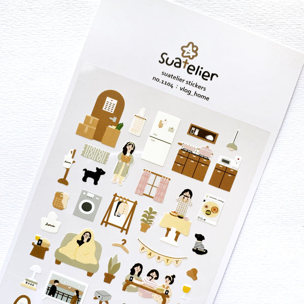 Suatelier Sticker - Vlog_Home