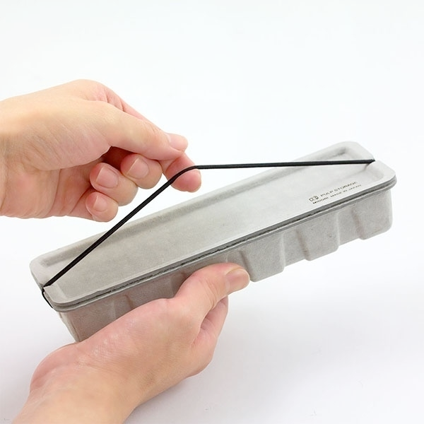 Midori Pulp Storage Pen Case - Gray