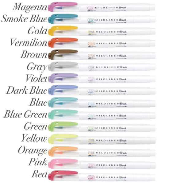 Zebra Mildliner Double-ended Brush Pen