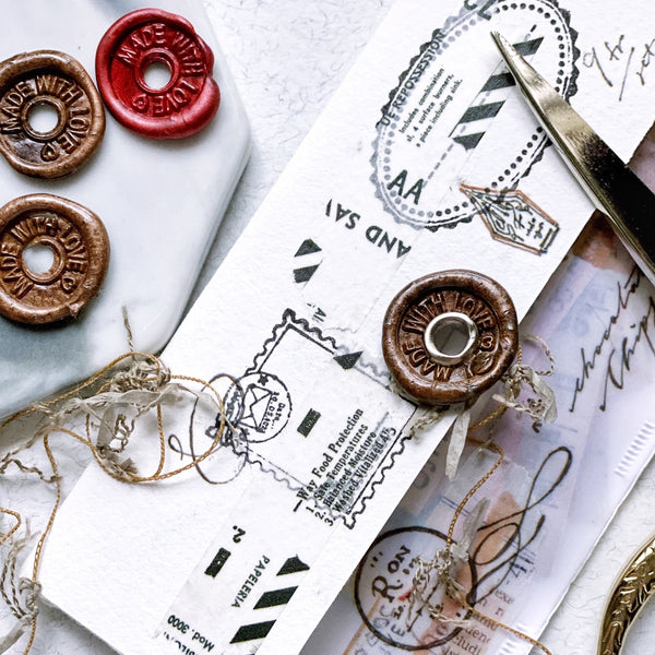 Made With Love Brass Wax Seal Stamp - 15mm