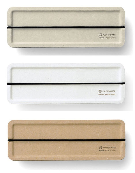 Midori Pulp Storage Pen Case - White