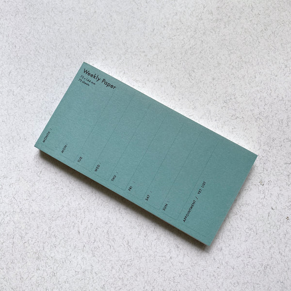 Classiky Weekly Paper Pad